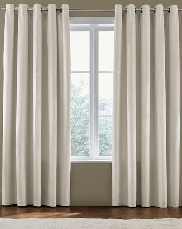 Catherine Lansfield Kingsley Matt Velvet Curtains