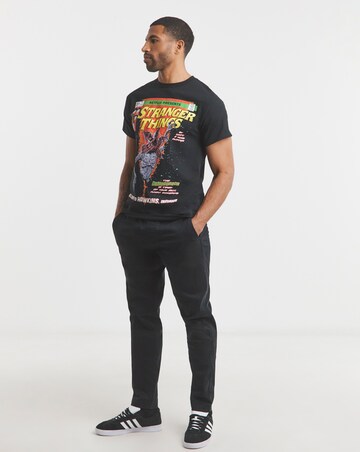 Stranger Things Graphic T-Shirt - Black