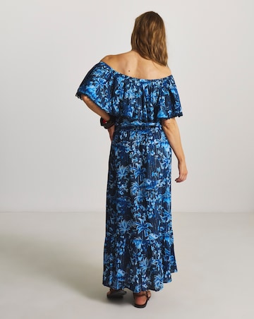 Figleaves Lisbon Bardot Maxi Beach Dress