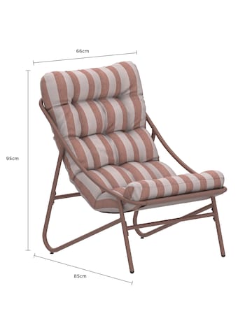 Charles Bentley Truffle Stripe Bistro Set