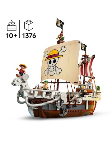 LEGO ONE PIECE The Going Merry Pirate Ship, Boat Set Building Toy 75639