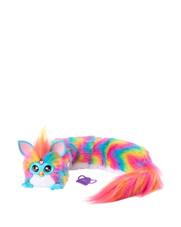 Furby DJ Furby Interactive Toy, Super Snuggly Rainbow Electronic Plush