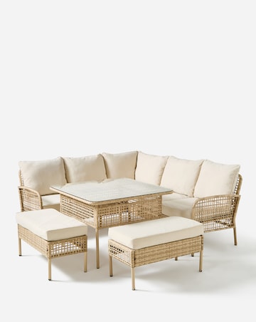 Vienna Open Weave Corner Sofa Set