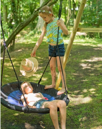 Plum Spider Monkey 2 Wooden Garden Swing