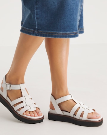 Adelaide Leather Fisherman Chunky Sandals - Extra Wide Fit (EEE)