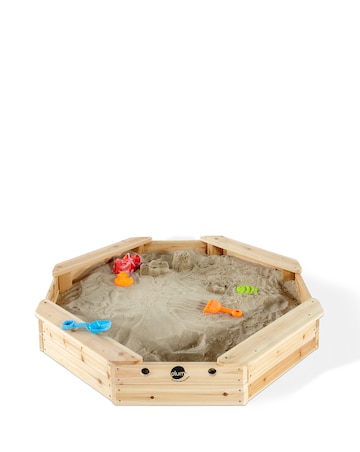Plum Treasure Beach Wooden Sand Pit - Natural