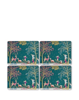 Sara Miller Woodland Tales Set of 4 Placemats