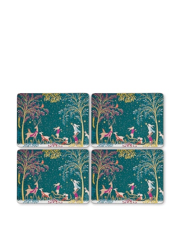 Sara Miller Woodland Tales Set of 4 Placemats