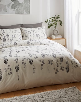 Washed Modern Leaf Duvet Set - Image