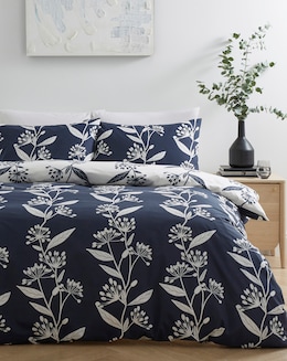 Allium Floral Navy Duvet Set - Image