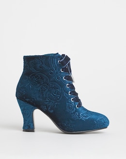 Joe Browns Velvet Lace Up Bootie EEE Fit