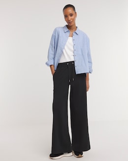 Black Wide Leg Jogger - Image