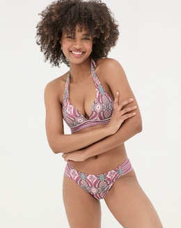 Fatface Cody Detail Paisley Bikini Top - Image