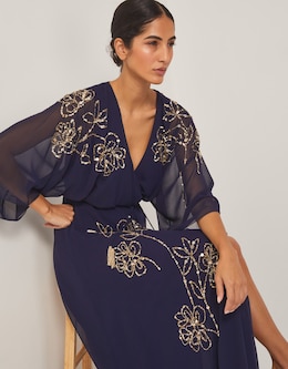 Monsoon Skyla Floral Maxi Wrap Dress - Image