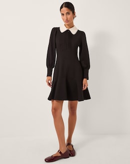 Monsoon Priya Ponte Collar Mini Dress - Image