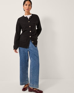 Monsoon Bella Braid Pocket Cardigan