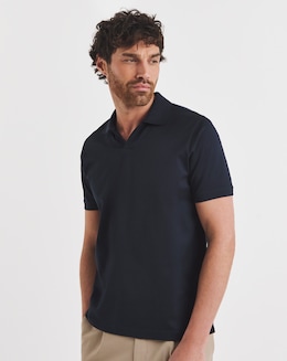 Folio Mercerised Supima Trophy Neck Polo - Image