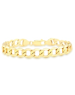 9 Carat Gold 6-Sided Curb Bracelet