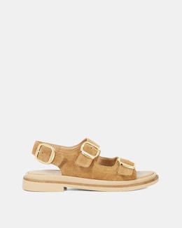 Dune Luckles Suede Buckle Sandals - Image