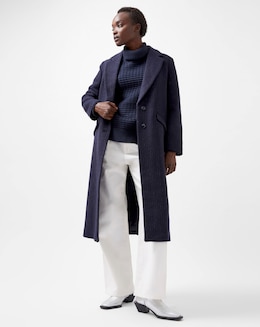 French Connection Pin Stripe Coat - Image