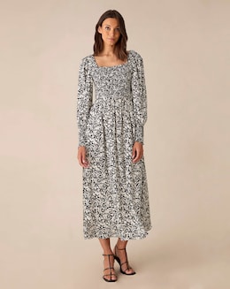 Ro&Zo Shirred Midaxi Dress - Image