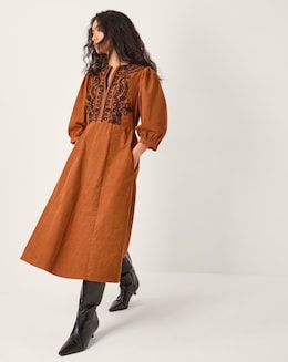 Monsoon Leah Corduroy Midi Dress - Image