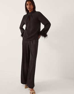 Monsoon Luella Feather Cuff Top