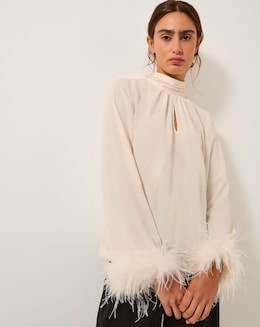 Monsoon Luella Feather Cuff Top