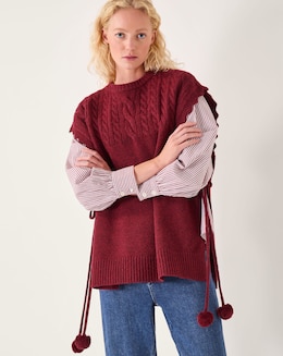 Monsoon Coco Cable Knit Poncho