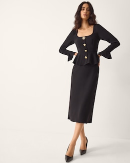 Monsoon Willow Button Midi Dress - Image