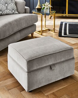 Joanna Hope Tilly Chenille Storage Footstool