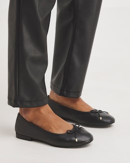 Leather Ballerina EEE Fit - Image