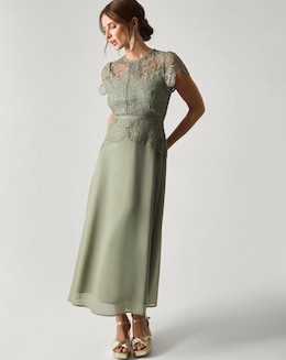Monsoon Lace Midi Bridesmaid Dress - Image