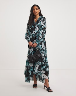 Joanna Hope Printed Wrap Maxi Dress - Image