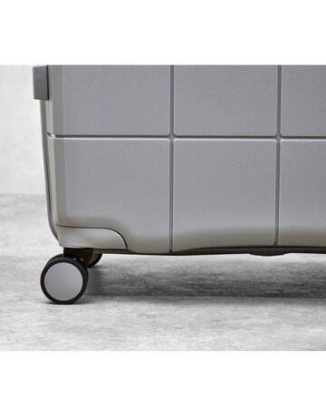 Rock Pixel 3pc Suitcase Set - Grey