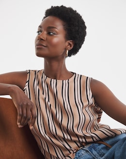 Stripe Shell Tank Top - Image