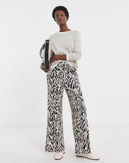 Wide Leg Jersey Trouser - Image