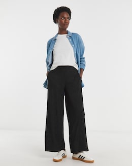 Crinkle Wide Leg Trouser - Image