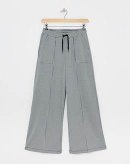 Ponte Jacquard Wide Leg Trouser - Image