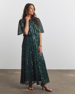 Joanna Hope Sequin Tassle Dress - Image
