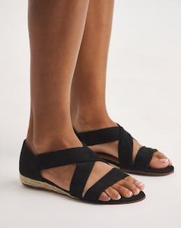 Soft Strap Espadrille Sandals D Fit - Image