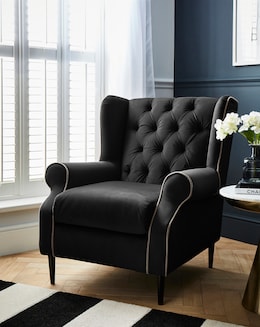 Joanna Hope Marbella Velvet Accent Chair - Image