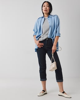 Simply Be 24/7 Indigo Boyfriend Jeans