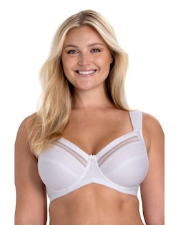 Miss Mary of Sweden Essence Cotton Underwired Bra White