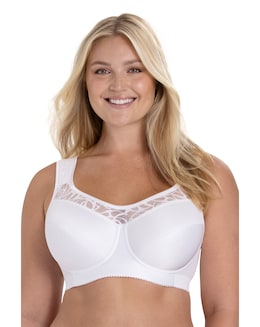 Miss Mary of Sweden Cotton Simplex Underwired Bra White