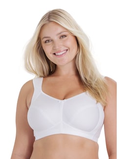 Miss Mary of Sweden Freedom Skin Relief Cotton Non Wired Bra White