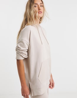 Simply Be Stone Oversized Hoodie