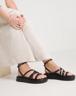 Strappy Flatform Sandal Wide - Image