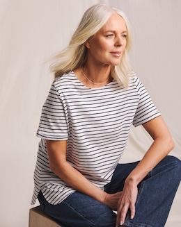 Julipa Button Shoulder T-Shirt - Image