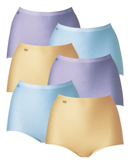 Sloggi (6 Pack) Cotton Basic Maxi Knickers Brights or Pastels